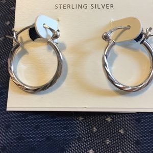 NEW Sterling Silver Hoops